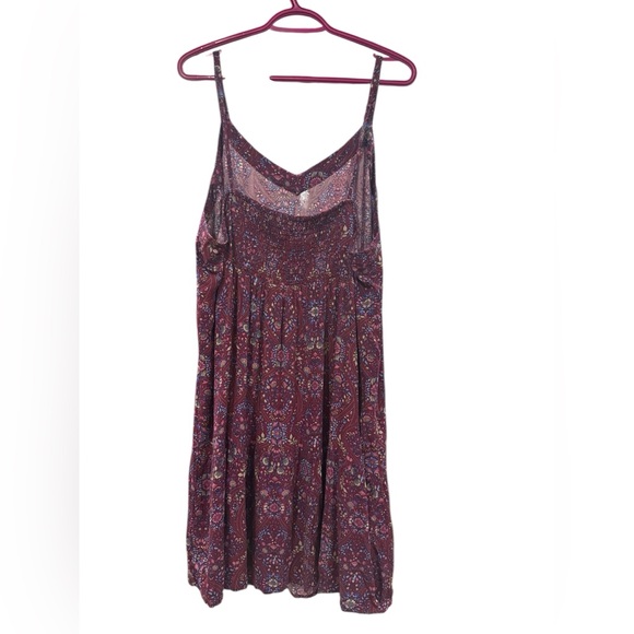 Reitmans Plus Size 2X Burgundy Floral Paisley Dress - Picture 3 of 4